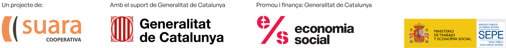 Un projecte de Suara. Amb el suport de la Generalitat de Catalunya i Economia Social.